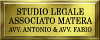 Scheda Azienda STUDIO LEGALE ASSOCIATO MATERA AVV. ANTONIO & AVV. FABIO