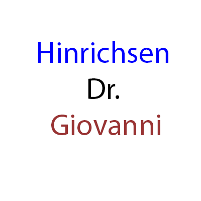 Logo di HINRICHSEN DR. GIOVANNI