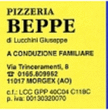 Logo di PIZZERIA DA BEPPE