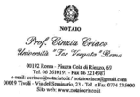 Logo di CRIACO NOTAIO CINZIA