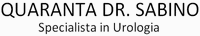 Logo di QUARANTA DR. SABINO - SPECIALISTA IN UROLOGIA