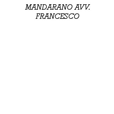 Logo di MANDARANO AVV. FRANCESCO