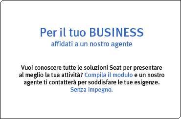 Per il tuo BUSINESS, affidati a un nostro agente